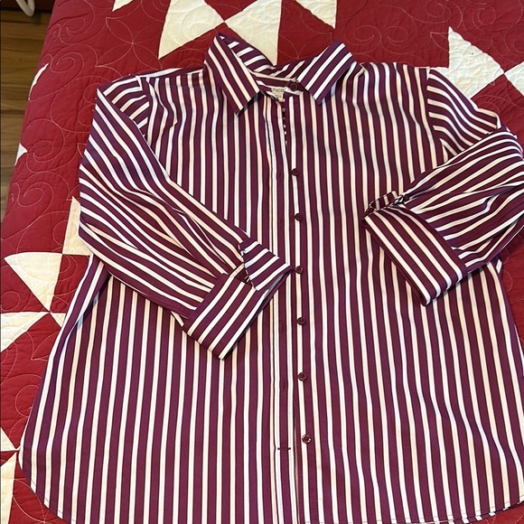 Chico's Tops - Chico’s Striped Button-Up Shirt